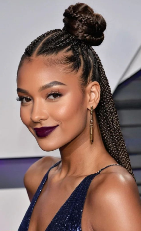 Half Up, Half Down Braids