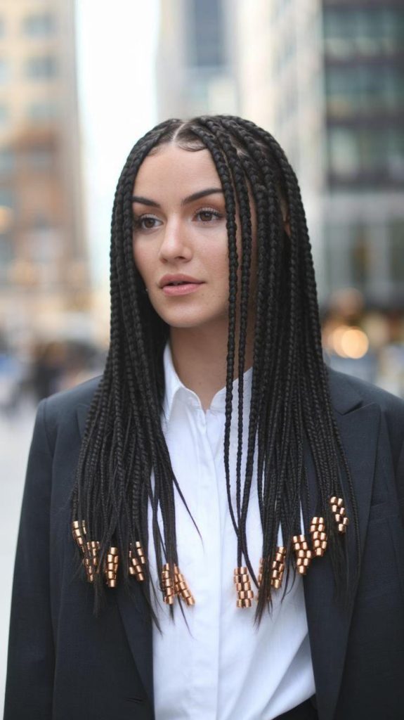 Medium Box Braids